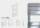 DIMA NH model steel towel dryer and radiator
