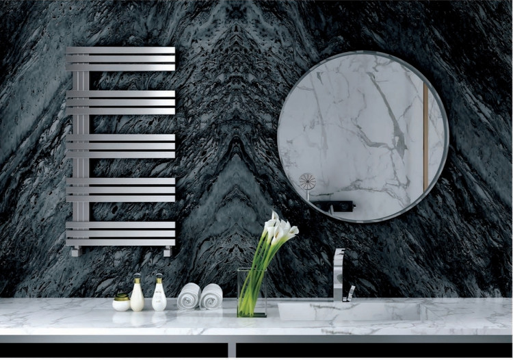 DIMA E model steel towel dryer and radiator