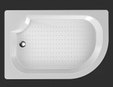زیردوشی جلوگرد سایز 120×80 سانتیمتر