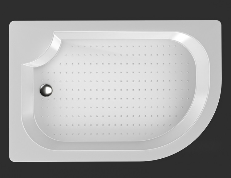 زیردوشی جلوگرد سایز 120×80 سانتیمتر