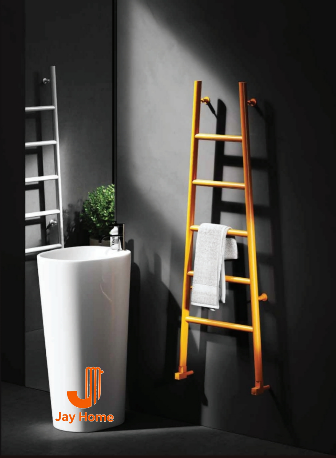 حوله خشک کن دکوراتیو استیل مدل LADDER