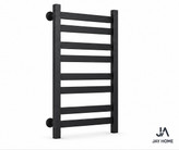حوله خشک کن استیل فلت ۸ پره | مشکی