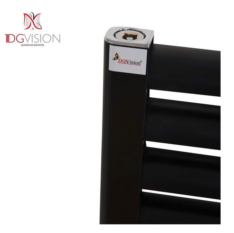 حوله خشک کن آلمینیومی مشکی (DGvision) ترکیه | 53*80 | 13پره